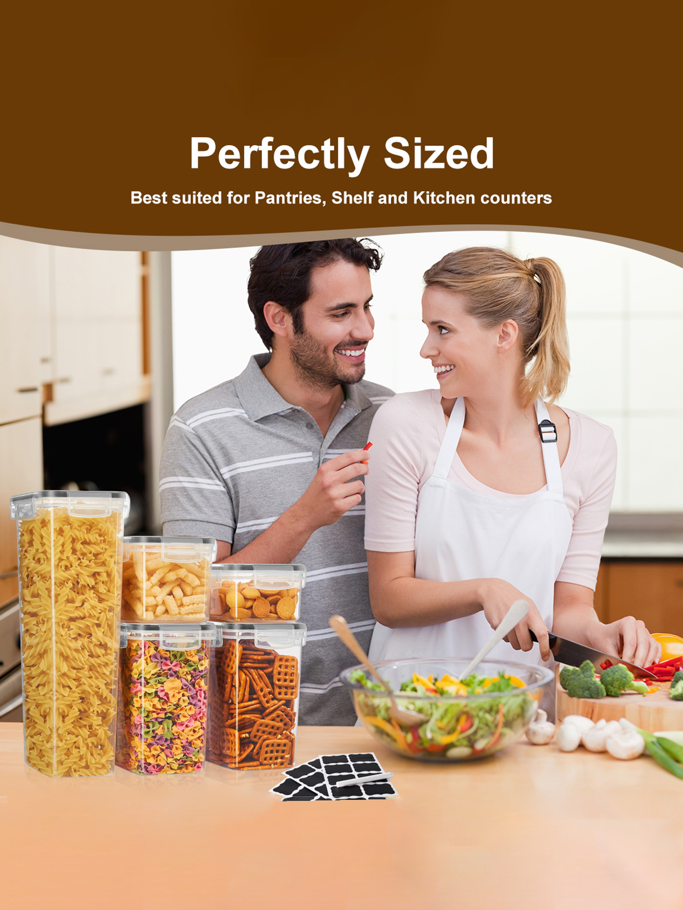 48pcs,Sealed food storage cont - Food Storage Jars Plastic recension och pris