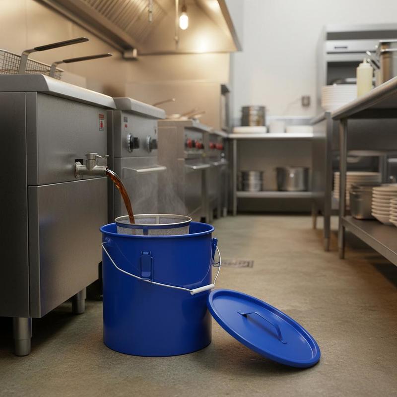Carbon Steel Oil Storage Pail  - Food Storage With Lock recension och pris