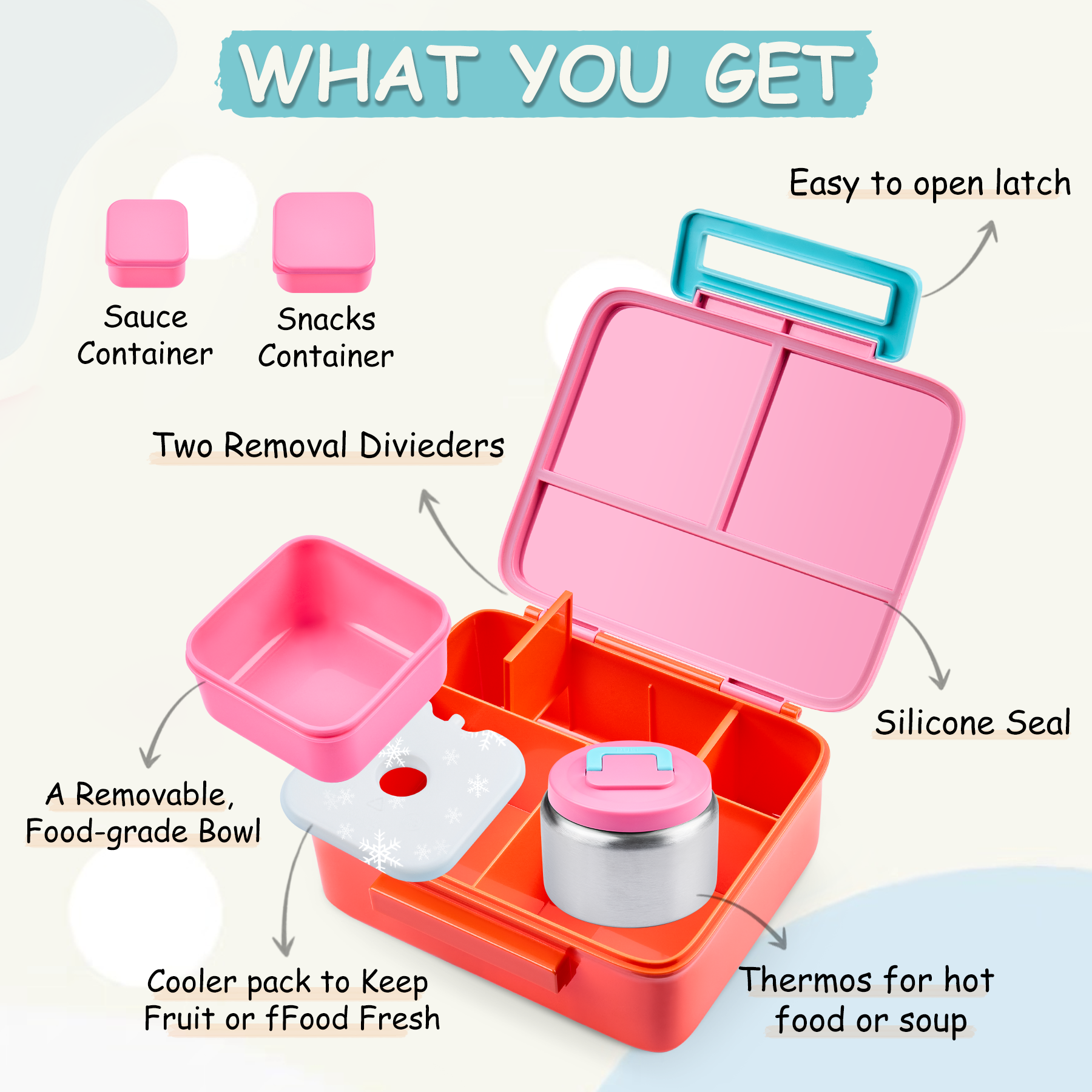 Bento Lunch Box for Kids with  - Food Storage Baby recension och pris