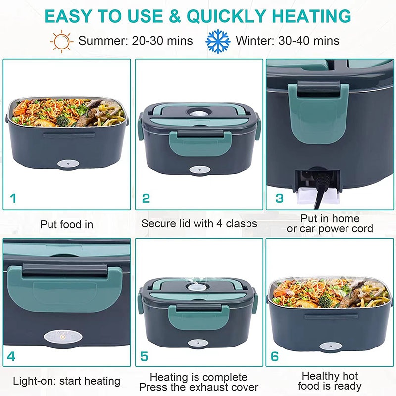 1.5 L 60W Electric Lunch Box F - Food Storage Warmer recension och pris