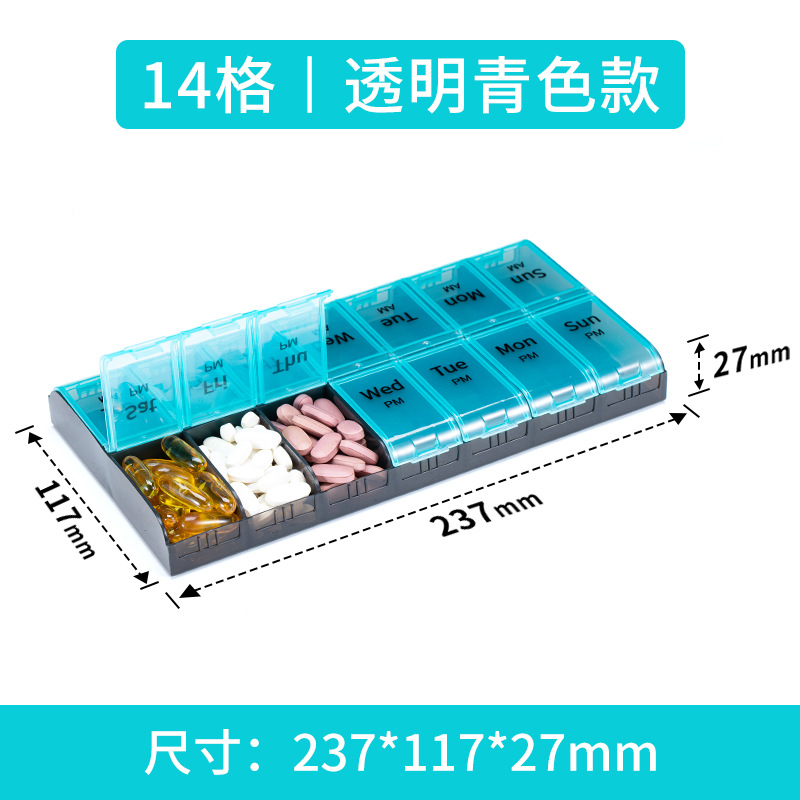 14-Grids Food-Grade PP Medicin - Food Storage Unit recension och pris