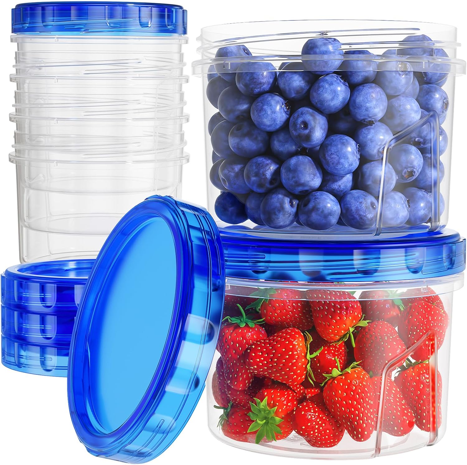 Freezer Storage Containers, [6 - Food Storage Plastic Containers With Lids recension och pris