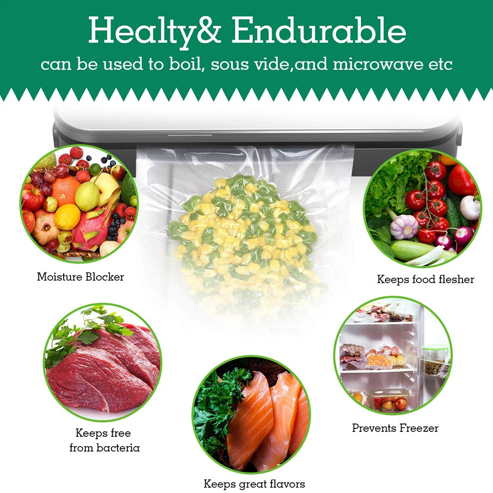 Sous Vide Roll Bags for Vacuum - Food Storage Machine recension och pris