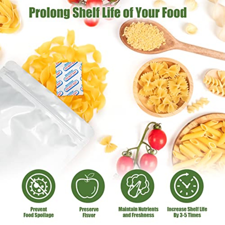 110 Packs 100CC Food Grade Oxy - Food Storage Reusable Bags recension och pris