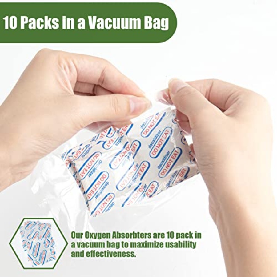 110 Packs 100CC Food Grade Oxy - Food Storage Reusable Bags recension och pris