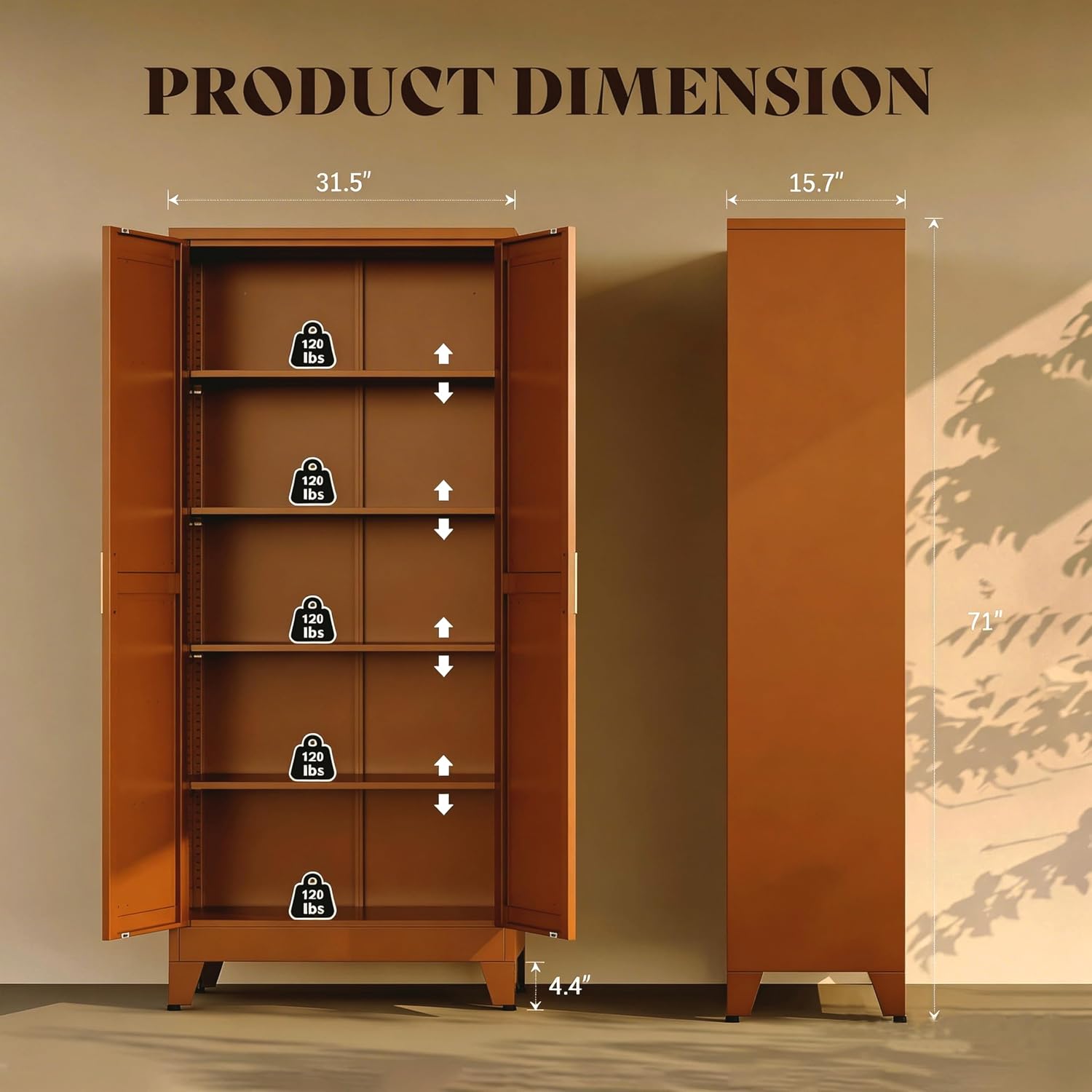 71 Inch Tall Metal Storage Cab - Food Storage In Cabinets recension och pris