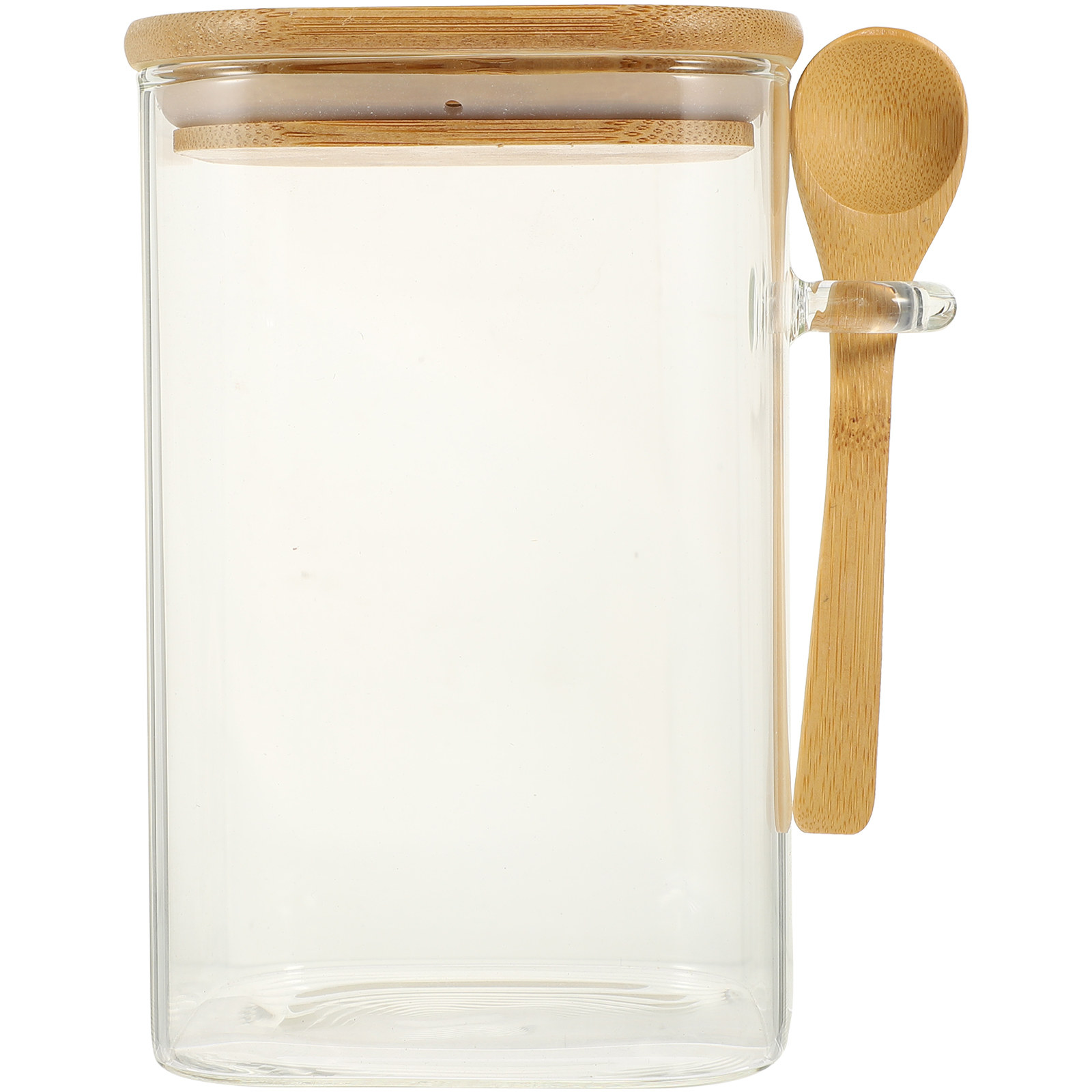 1Set Square Airtight Glass Foo - Food Storage Jars Plastic recension och pris